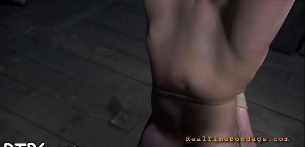  Hotty is stripping inside cage